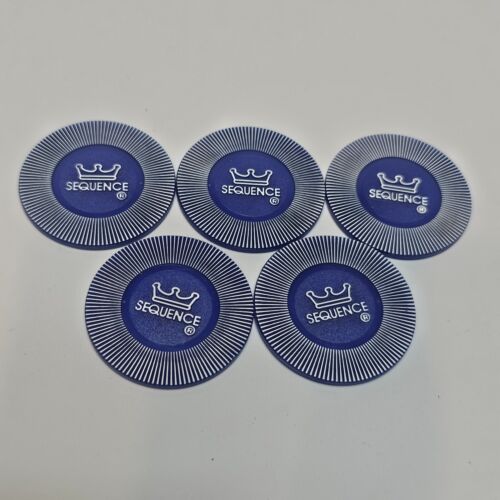 You Choose - Sequence Jumbo Edition Game Replacement Parts Sets of 5 Chips‐ 1.5" - Picture 3 of 4