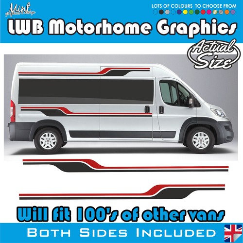 LWB Citroen Relais L3 Wohnmobil Ducato Boxer Camper Van Grafik Decals 083