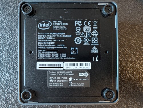 🌟 Mini PC Intel NUC NUC8i7BEH i7-8559U, 1 TB NVMe, 16 GB, Windows 11 Pro +++ - Imagen 10 de 10