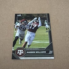 2026 Onit Texas Am Aggies Football Card Madden Williams Parallel Black
