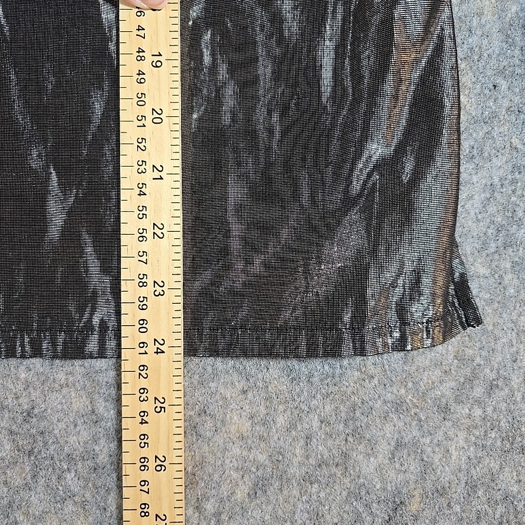 Ruby Rd Size 14 Silver Metallic Blouse Button Up … - image 7