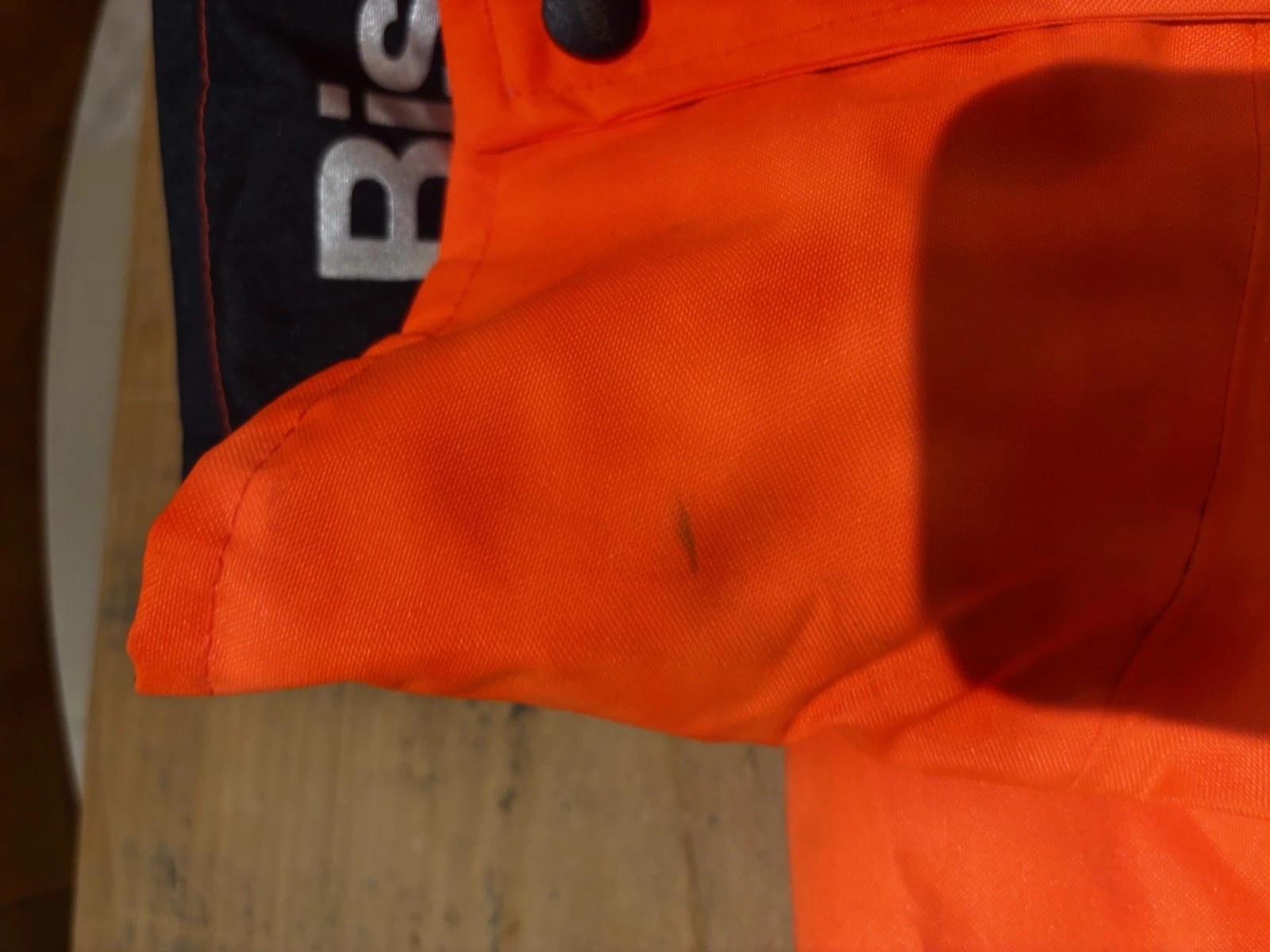 Bisley 5‑in‑1 Taped Rain Jacket – Hi‑Vis Orange/Navy – Size 4XL – New - product detail image 10