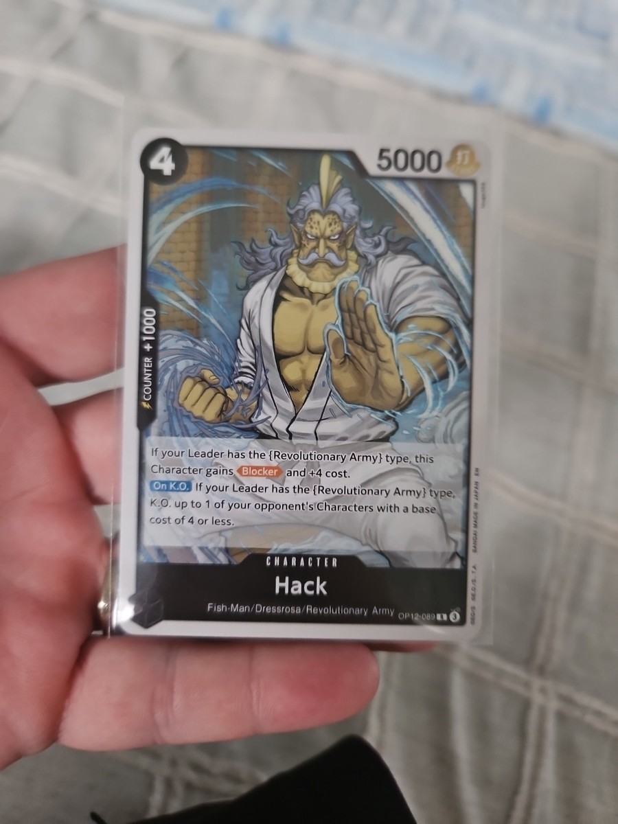 Hack OP12-089 Legacy of the Master One Piece TCG PACK FRESH HOLO