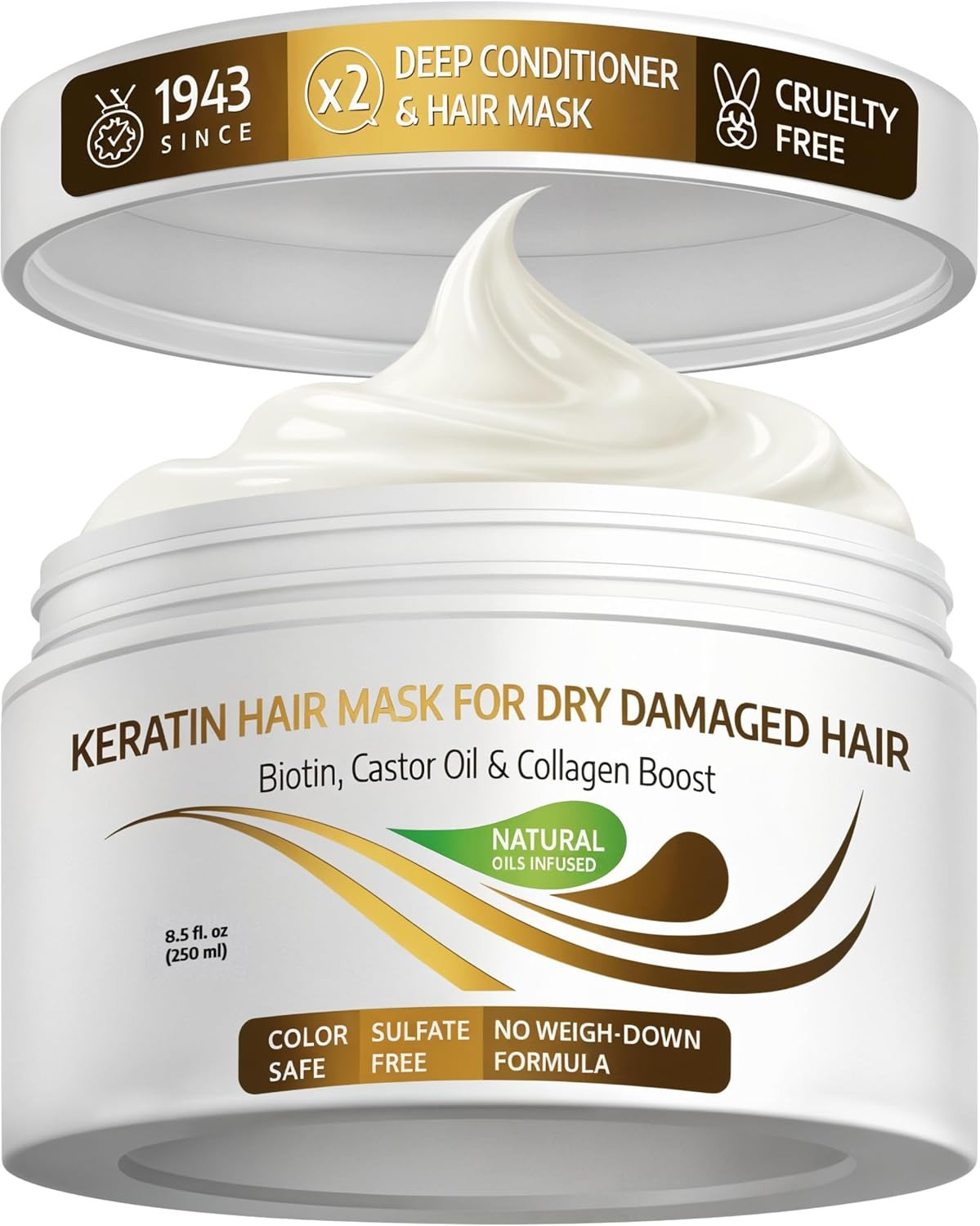 VITAMINS Hair Cosmetics Keratin Hair Mask for Damaged Hair - Protein Keratin Tre