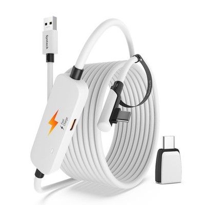VR Link Kabel 5M/16FT mit USB 3.0 A auf C Adapter, Laden & Daten Sync, Meta