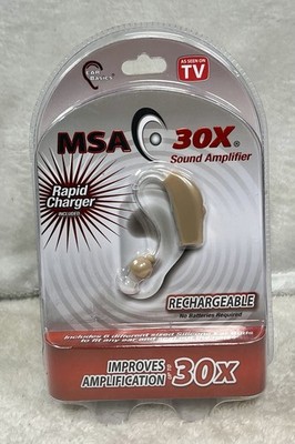MSA 30X Sound Amplifier Rechargeable Hearing Device As Seen On TV