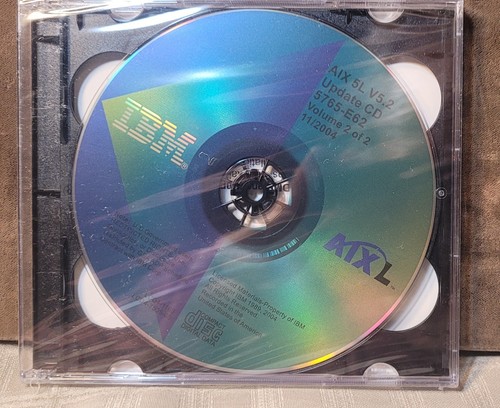 IBM AIX 5L V5.2 5765-E62 2 CD Set 11/2004 Update Computer Software Sealed NEW, 4 - Photo 2/9