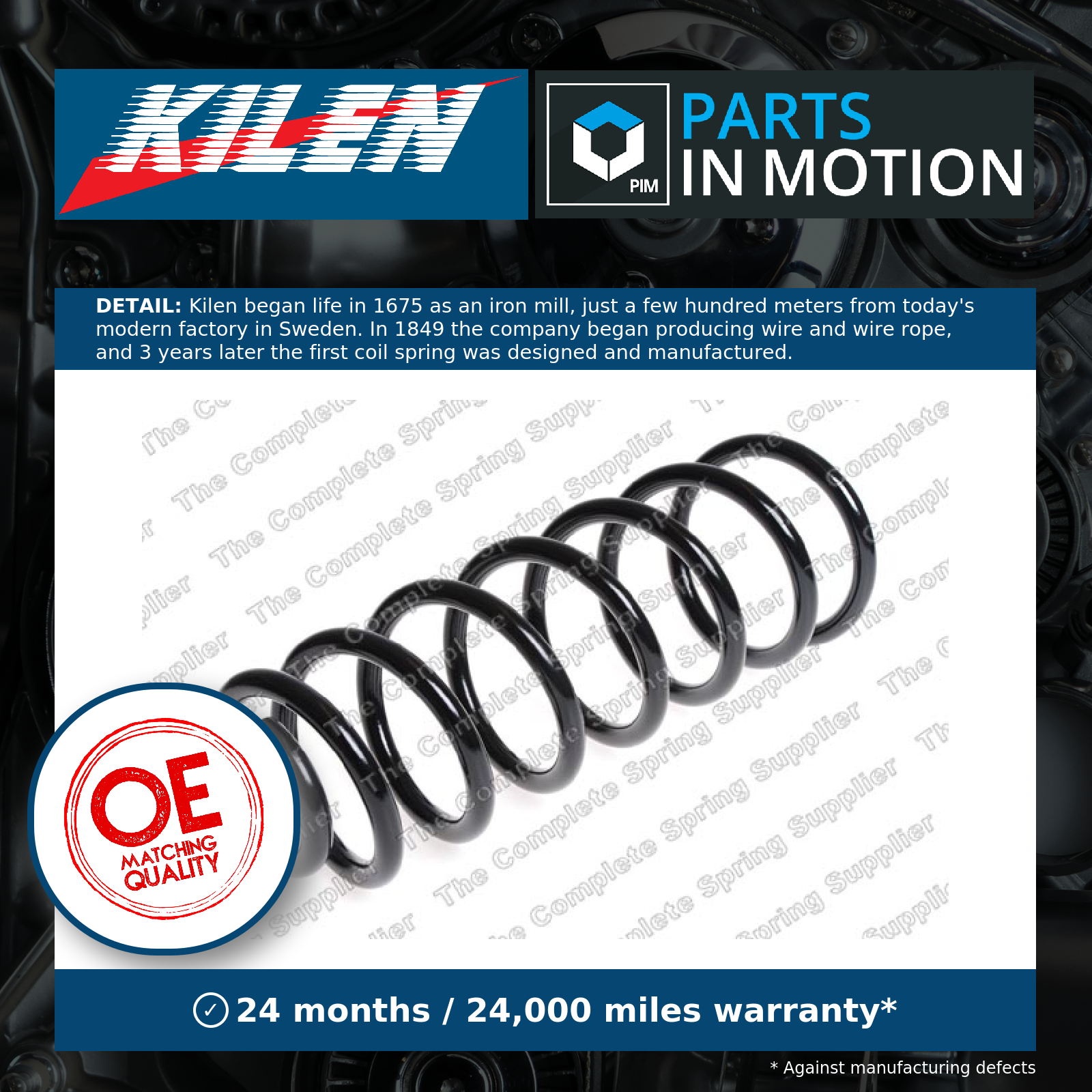 Suspension spring Rear Axle Coil Spring 4215619 LESJÖFORS for PEUGEOT CITROËN - Image 3