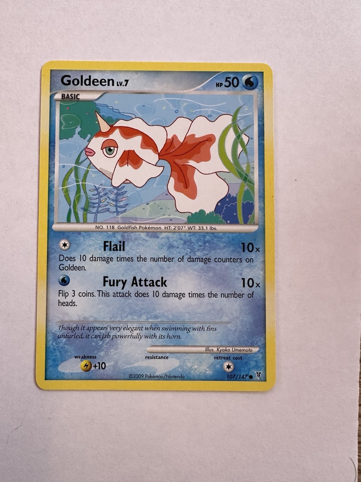 Goldeen 107/147 Platinum Supreme Victors Pokemon TCG LP