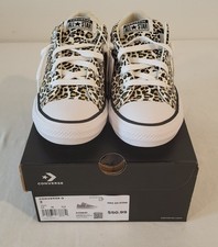 Converse Kids' Street Low Cheetah Sneakers - Cream 3