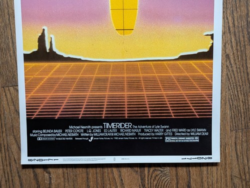 Original Timerider 14 x 36 Insert Movie Poster 1982 Michael Nesmith (Monkees) - Picture 2 of 3