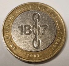 1807 £2 pound  RARE TRIPLE ERROR coin error - Minting Error, UK 2007 