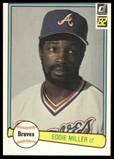 1982 Donruss #425 Eddie Miller Atlanta Braves