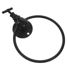 Dish Towel Holder Black Ring Creative Rack Furniture Accessories