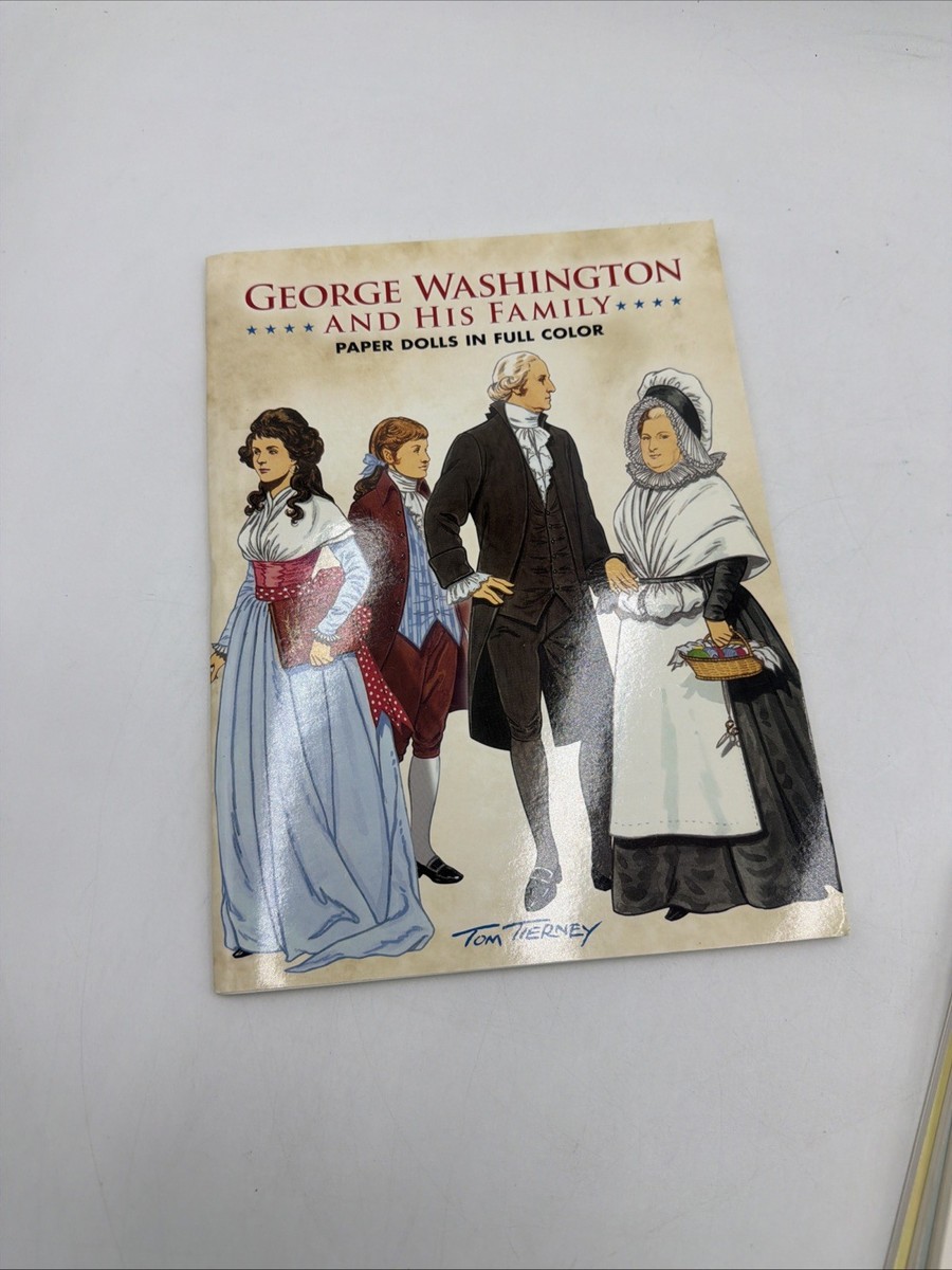 Lot of 5 Uncut Paper Doll Books – Tom Tierney Historical Figures