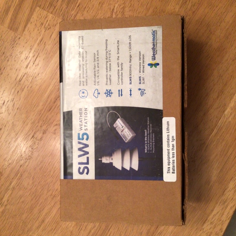 Weathermatic SmartLine SLW5 WIRELESS WEATHER STATION W/ SENSOR & HUB