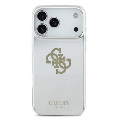 Guess iPhone 17 Pro Max Hülle Case Cover MagSafe Mirror 4G Spiegel Glitter gold