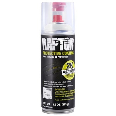 U-POL Raptor 2K White Bedliner Protective Coating, 13.2 oz. Aerosol Can