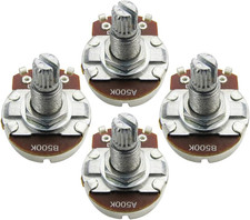 4Pcs Full Size Guitar Volume Pot 18Mm Shaft Audio Taper Potentiometer A500K