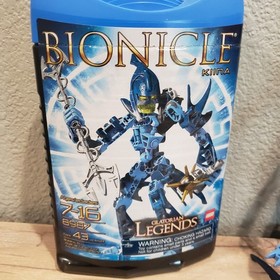 Lego Bionicle Kiina Glatorian Legends 8987 Complete w/ Canister & Manual EUC