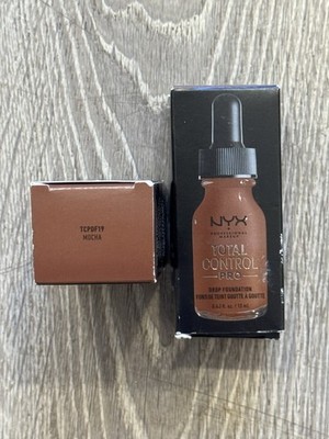 2 Pack  NYX PROFESSIONAL MAKEUP Total Control Pro Drop Foundation MOCHA TCPDF 19