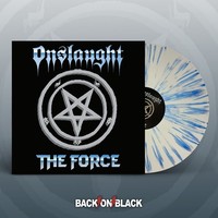 Onslaught 'The Force' 2LP Weiß-Blaues Splatter-Vinyl - Neu & Versiegelt
