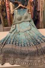 PARTY LEHENGA CHOLI INDIAN DESIGNER BOLLYWOOD LEHNGA WEDDING ETHNIC BRIDAL NEW