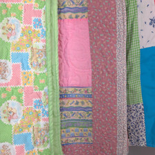 Baby Toddler Quilt Lot 3 Crib Nap Blankets Cottagecore Farmhouse Gift Set