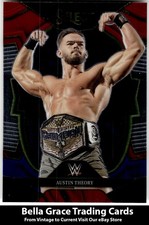 2023 Panini Select WWE #56 Austin Theory RAW Red & Blue