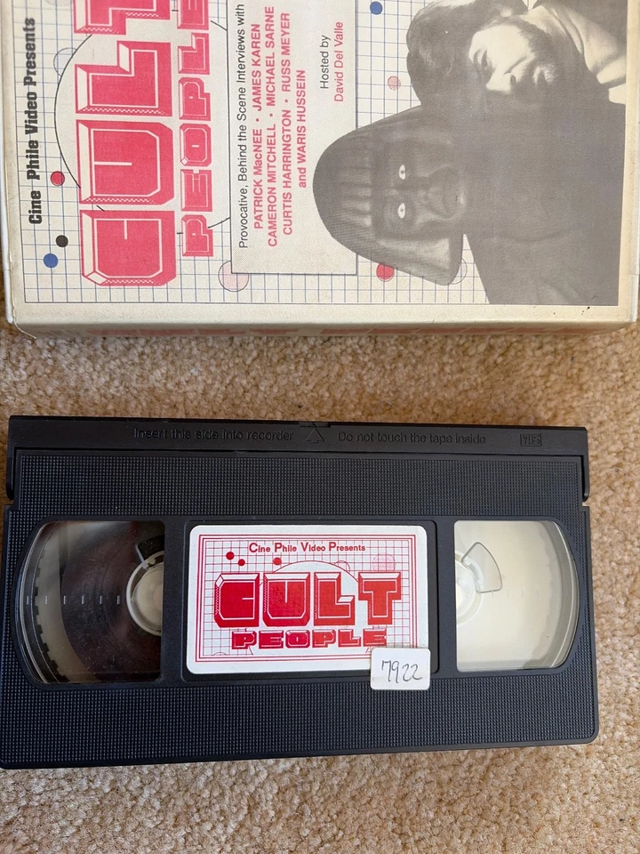 CULT PEOPLE 1989 Patrick Macnee Russ Meyer Cameron Mitchell David Del Valles vhs - Image 4 of 4