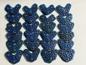 (24) PAIRS SCHUTT FOOTBALL HELMET INTER-LINK BASE BACK SIDE JAW PADS