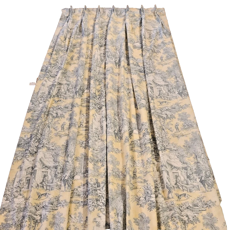 Juego de 2 paneles de cortinas plisadas personalizados Legacy Home LUTECE CYPRESS 75 x 104 Foto 2 de 4