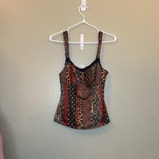 ARIANNE Tank Womens S Multicolor Patchwork Lined Jersey Polyester Spandex