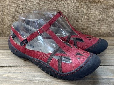 JBU Jambu Mary Jane Shoes Comfort Outdoor Red 9 M Women's