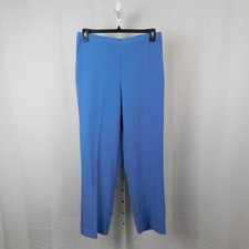 Alfred Dunner Comfort Pull-On Straight Leg Casual Pants 12, Powder Blue 3969