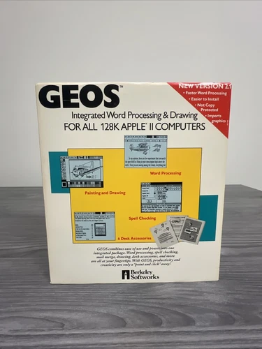 VTG GEOS BERKLEY SOFTWARE INTEGRATED WORD PROCESSING & DRAWING VERY RARE