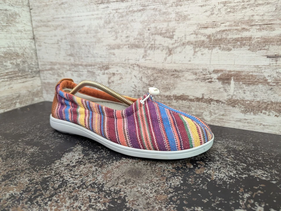 Womens SAS Funk Slip On Comfort Shoes Sz 10 W Wide Made in USA Casual Colorful - Image 3 of 4