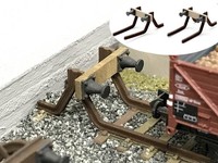 Mu N-A50358 - Fertigmodell Historischer Prellbock 2 2X - Spur N - Neu