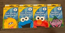 Sesame Street Flash Cards bundle; Numbers, Colors Shapes, Alphabet, First Words