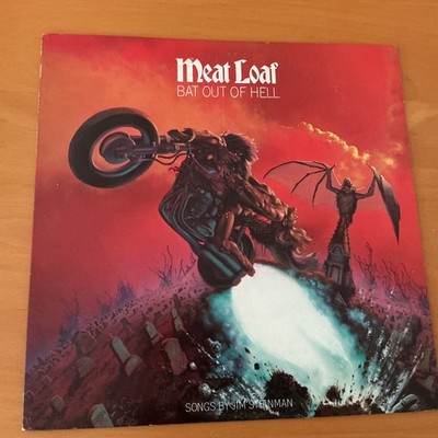 MEAT LOAF BAT OUT OF HELL JAPAN LP PROMO 25AP-889 + PROMO SHEETS