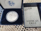 2001 Proof American Silver Eagle Dollar $1 Box & COA US Mint