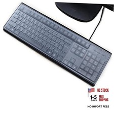  2 Pack Universal Clear Anti-Dust Keyboard Skin Protector Cover for 104/107