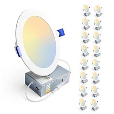 16 Pack Ultra-Thin LED 6 Inch 6000k/5000k/4000k/3500k/3000k/2700k - 6cct white