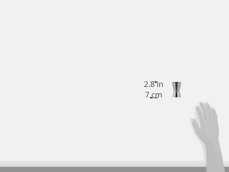 Jigger 2-4Cl Di Acciaio Inossidabile, Argento, 4,4 X 9,5 X 16 Cm - Immagine 2 di 4