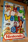1992 WORLD OF NINTENDO VTG PROMOTIONAL POSTER KELLOGGS CINNAMON MINIBUNS 38"x25"