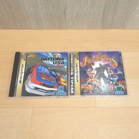 Japanese SEGA SATURN Console with 2 controllers, 5 Games tested working