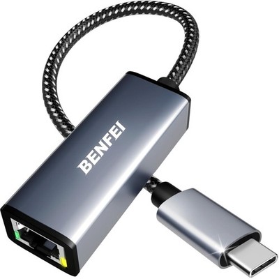 USB C to Ethernet Adapter, Thunderbolt 3 to RJ45 LAN Network Adapter Compatib...
