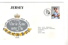 1986 JERSEY - £1 QUEEN'S BIRTHDAY FDC FROM COLLECTION N43