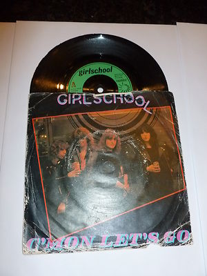 GIRLSCHOOL - C'mon Let's Go - 1981 UK 3-track 7'' single