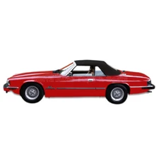 Jaguar XJS Convertible Top, 89-96, Black Twill Cloth